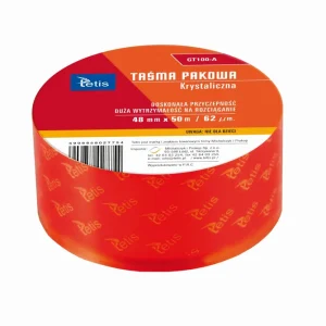 Taśma pakowa 48 mm x 50 m krystaliczna 62mikr, Tet Darmowy zwrot