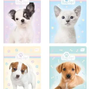 Zeszyt A5 16 k. kratka UV kol. Puppy Sign, Interdruk Wysoka jakość