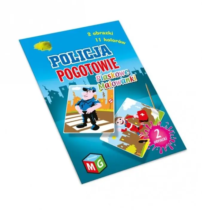 Piaskowe malowanki Policja Pogotowie Ostatnie sztuki