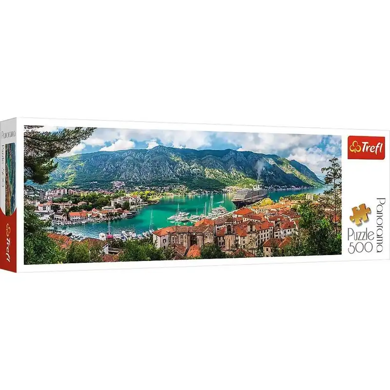 Ekspresowa dostawa Puzzle Panorama Kotor, Czarnogóra 500