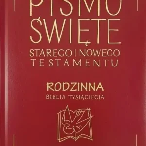 Biblia Tysiąclecia rodzinna ekooprawa, złocona Najlepsza cena