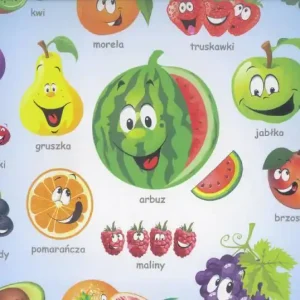 Obniżka ceny Podkładka na biurko. Poznaję owoce LIWONA