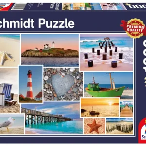 Darmowy zwrot Puzzle Nad morzem 1000