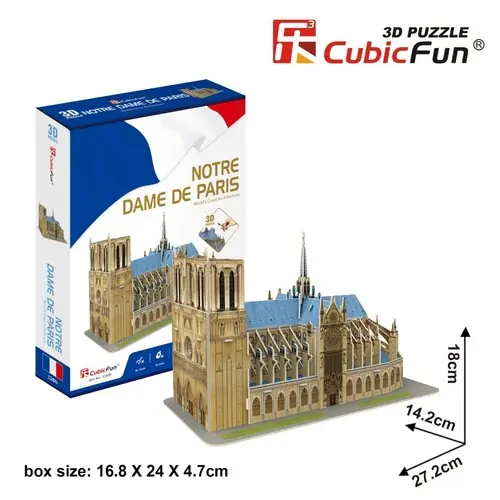 Taniej Puzzle 3D Katedra Notre Dame 53 elementów