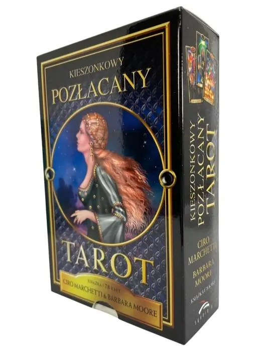 Kieszonkowy Pozłacany Tarot Wysoka jakość