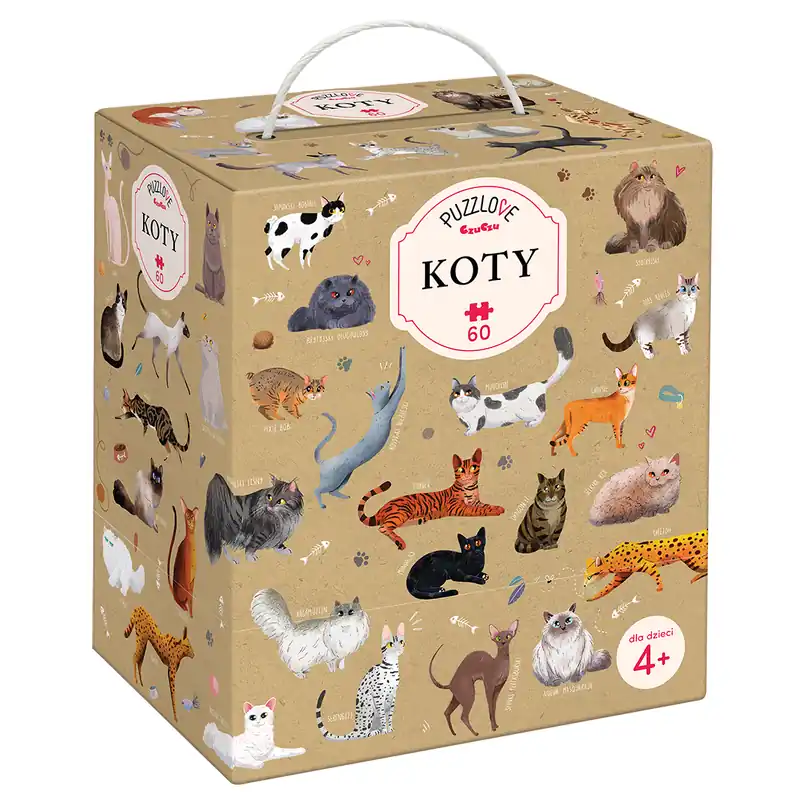 Puzzle 60 Puzzlowe Czuczu Koty Nie przegap