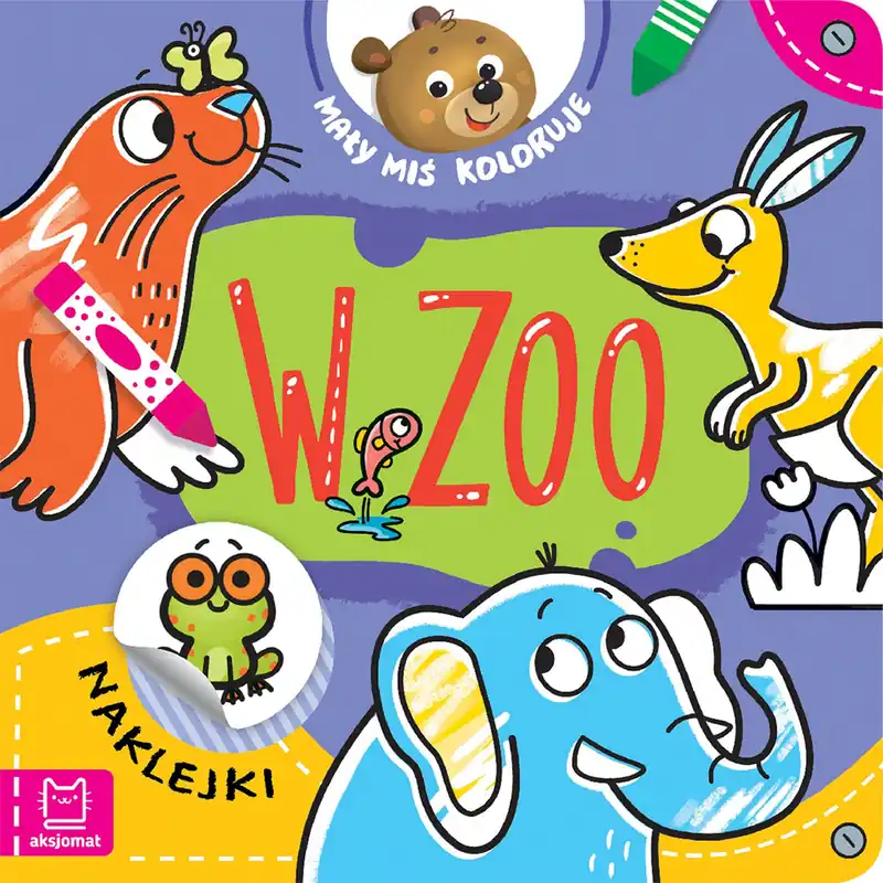 Bestseller Mały miś koloruje. W zoo