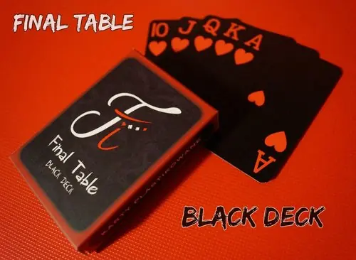 Final Table - czarna talia kart Kup teraz