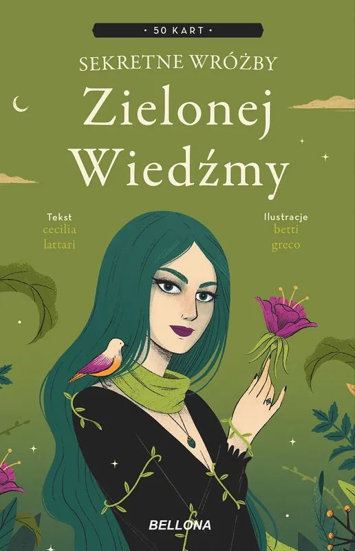 Wysoka jakość Sekretne wróżby Zielonej Wiedźmy. Miniksiążeczka z kartami
