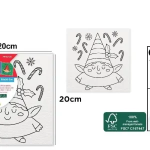 Oferta czasowa Płótno do kolorowania Elf 20x20cm
