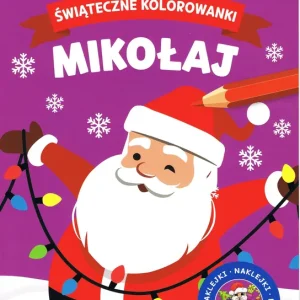 Świąteczne kolorowanki. Mikołaj Szybka dostawa