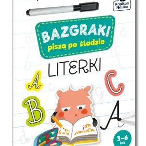 Hit sprzedaży Bazgraki piszą po śladzie. Literki. Kapitan Nauka 3-6 lat