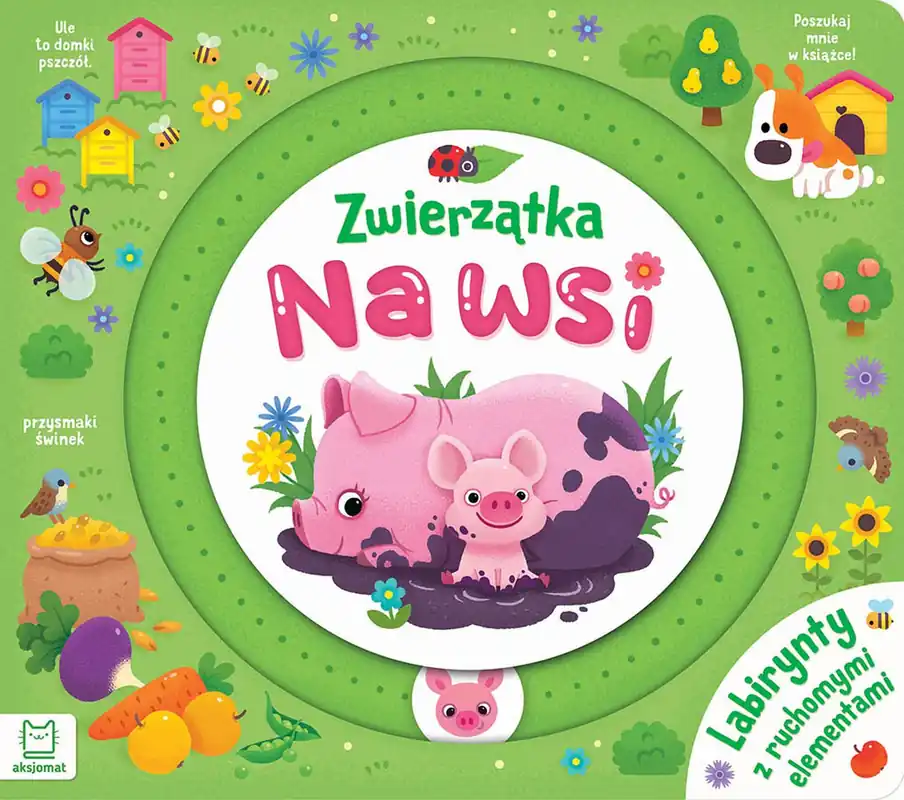 Zwierzątka na wsi. Labirynty z ruchomymi elementami Bestseller